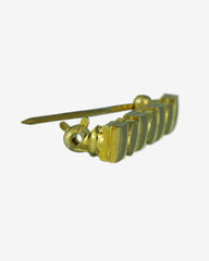 Sculpted Symmetry—Gold Geometric Pin Brooch