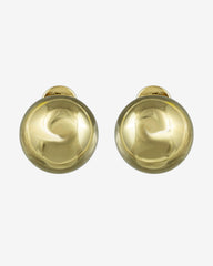 Elite Pick— Luxurious Everyday Earrings Polished Gold Dome French Clip for Instant Glamour